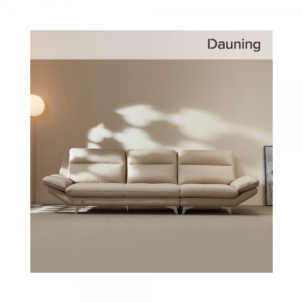다우닝 블리제 3인 전체 천연가죽 소파 (색상:뉴베이지)